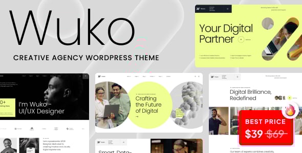 01_preview Wuko - Creative Agency WordPress Theme - Image 1