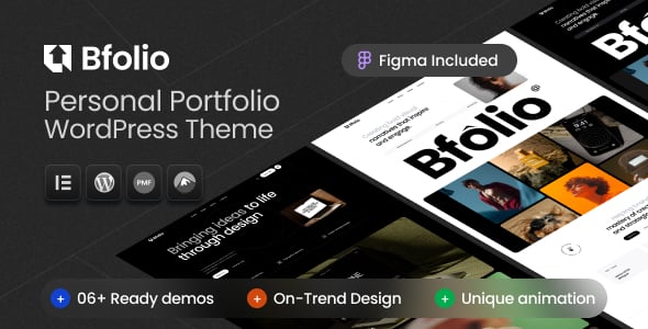 Bfolio_Prev Bfolio - Personal Portfolio WordPress Theme - Image 1