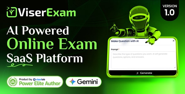 ViserExam - AI Powered Online Exam SaaS Platform ViserExam - AI Powered Online Exam SaaS Platform - Image 1