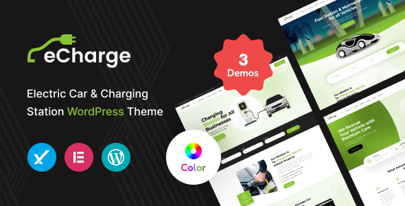 Echarge – Electric Vehicle Charging Station WordPress Theme Echarge – Electric Vehicle Charging Station WordPress Theme - Image 1