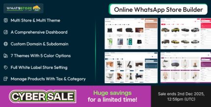WhatsStore SaaS - Online WhatsApp Store Builder